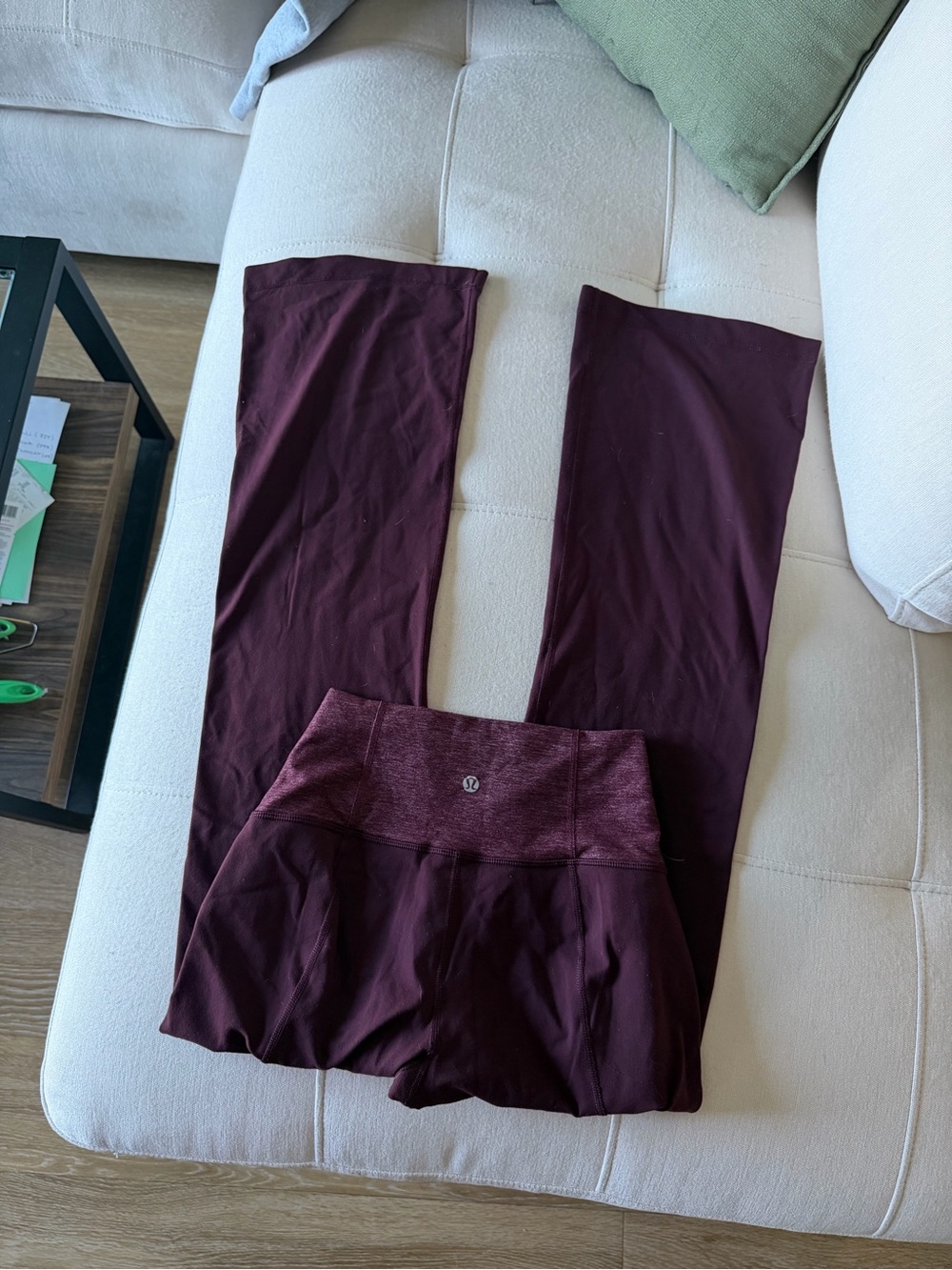 lululemon wide flare pants